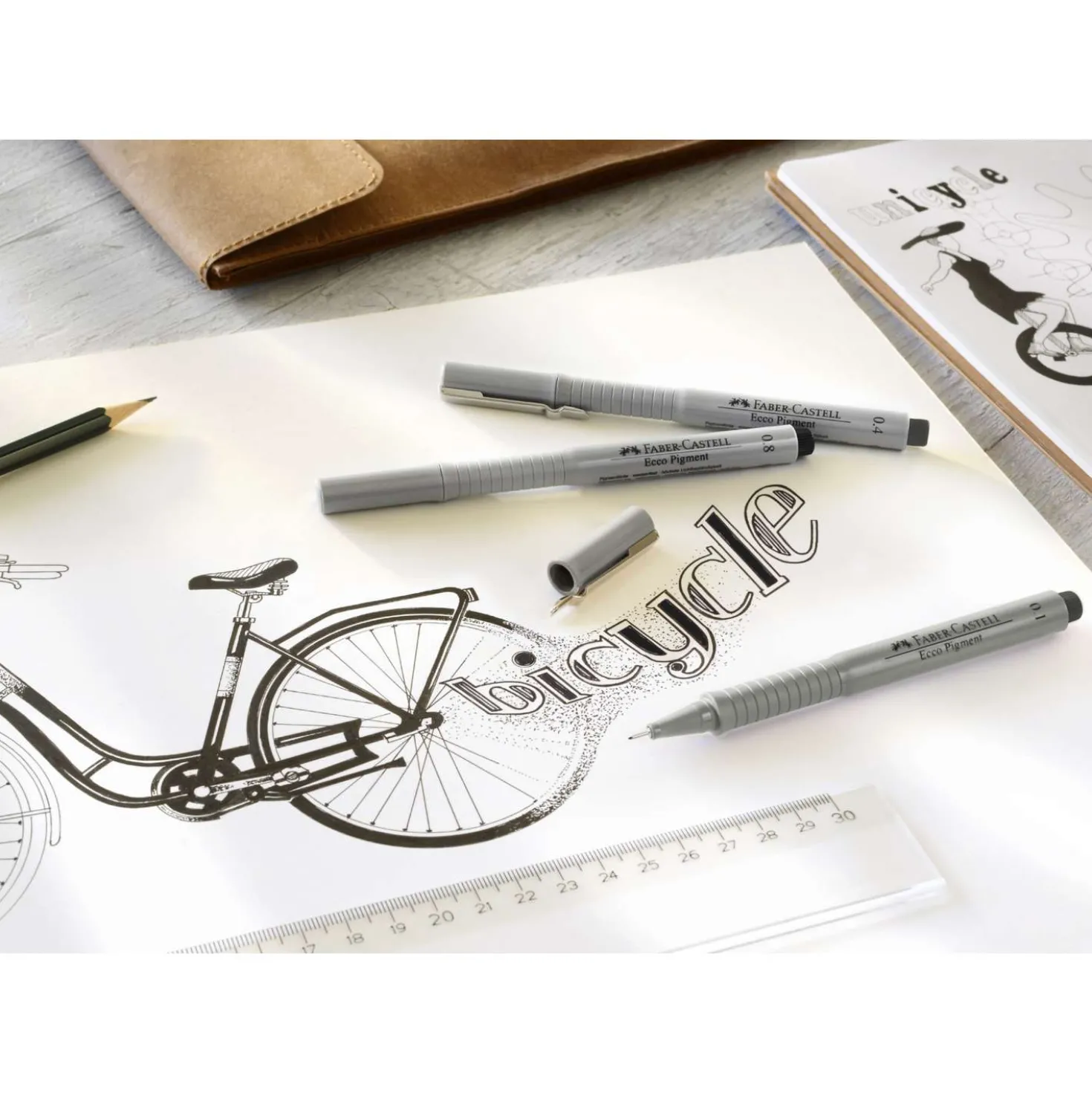 FABER-CASTELL ECCO-PIGMENT 8er Set bicycle