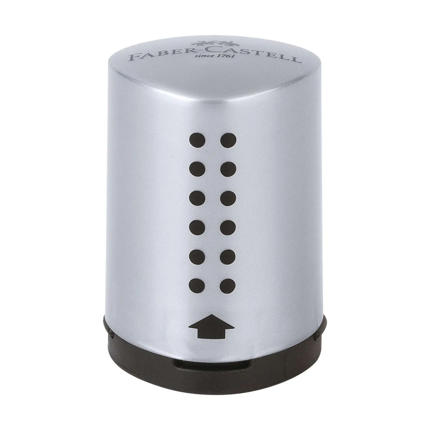 FABER-CASTELL Einfachspitzdose GRIP 2001 Mini, silber