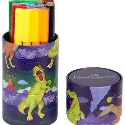 FABER-CASTELL Filzstifte Connector Dino 20er Set