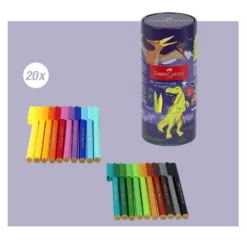 FABER-CASTELL Filzstifte Connector Dino 20er Set