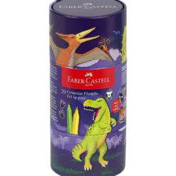FABER-CASTELL Filzstifte Connector Dino 20er Set