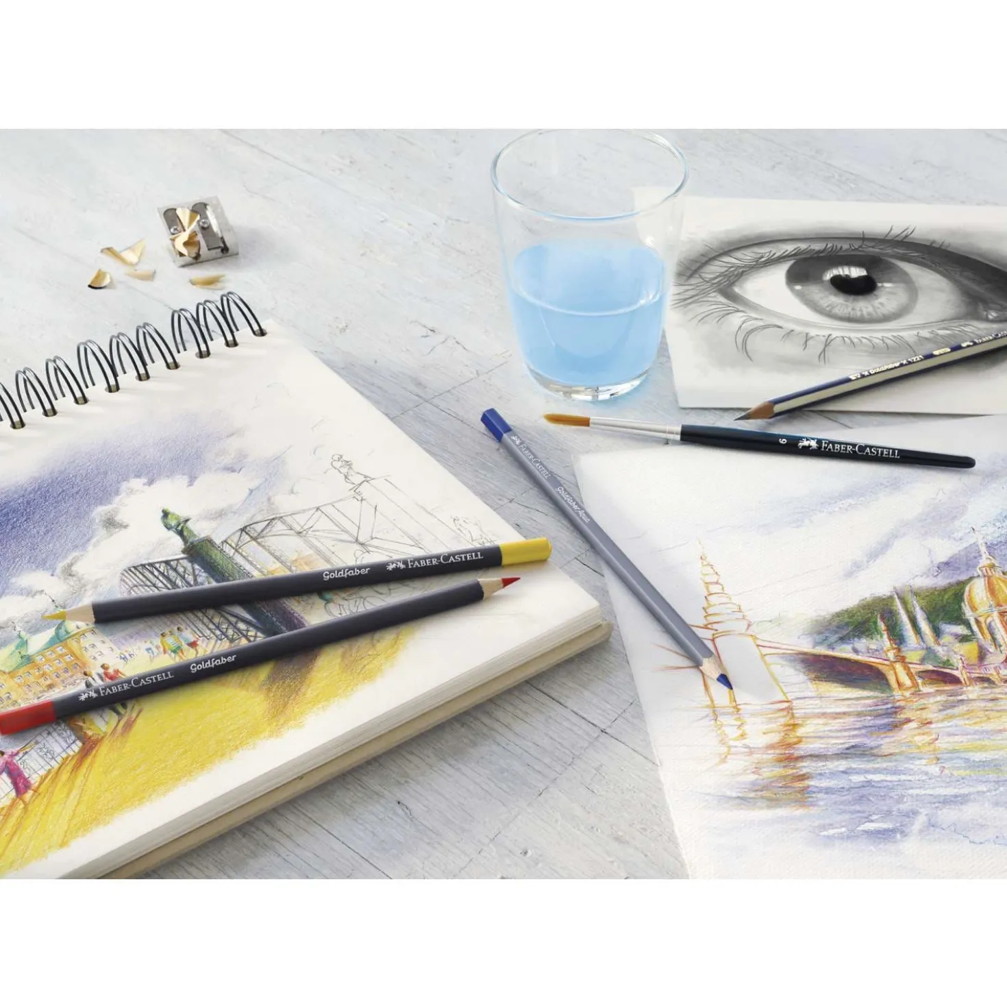 FABER-CASTELL Goldfaber Aqua Aquarellstift, Stifterolle