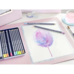 FABER-CASTELL Goldfaber Aqua Aquarellstift, Pastelltöne, 12er Metalletui