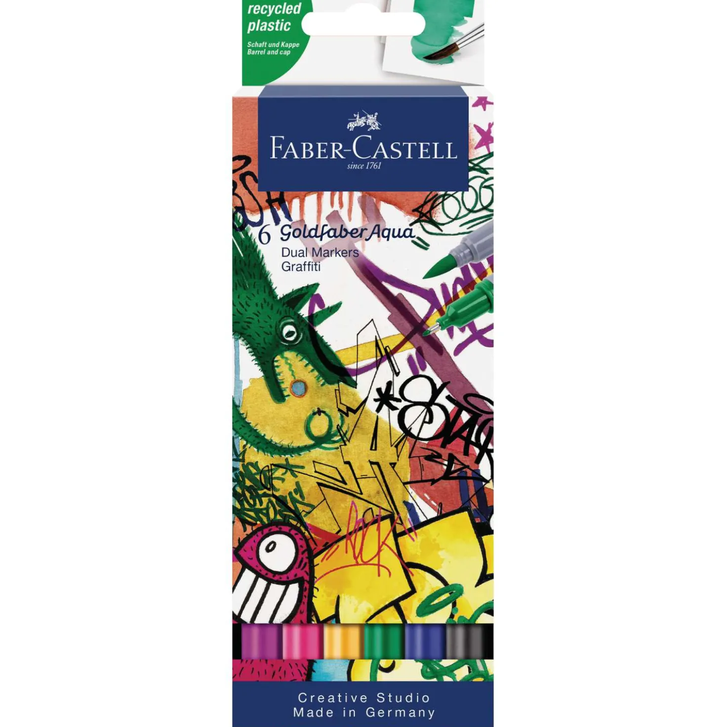 FABER-CASTELL Goldfaber Aqua Dual Marker 6er-Set