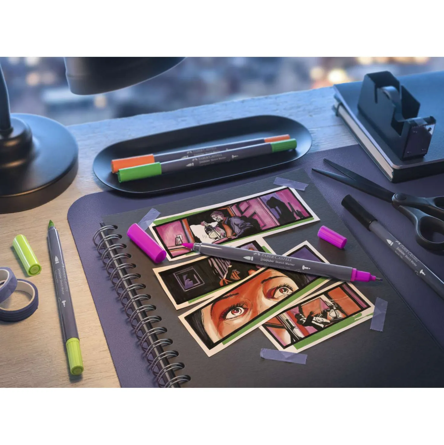 FABER-CASTELL Goldfaber Sketch Marker, 6er-Sets