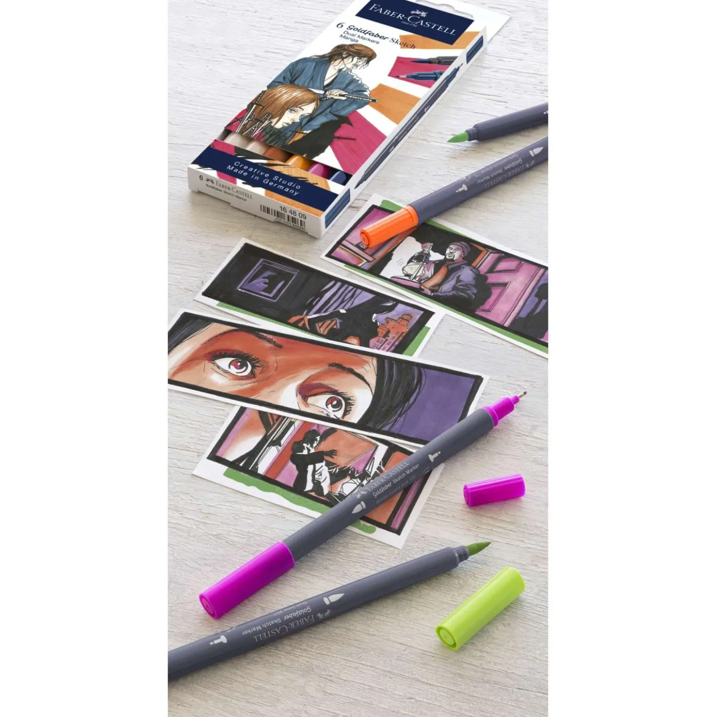 FABER-CASTELL Goldfaber Sketch Marker, 6er-Sets