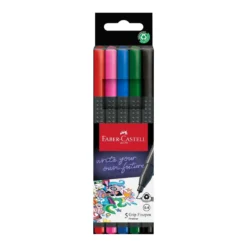 FABER-CASTELL Grip Fineliner, 0.4, 5er-Sets