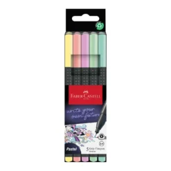 FABER-CASTELL Grip Fineliner, 0.4, 5er-Sets