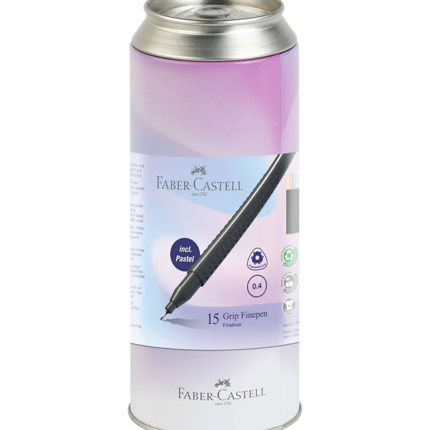 FABER-CASTELL Grip Finepen, 0.4, 15er-Set