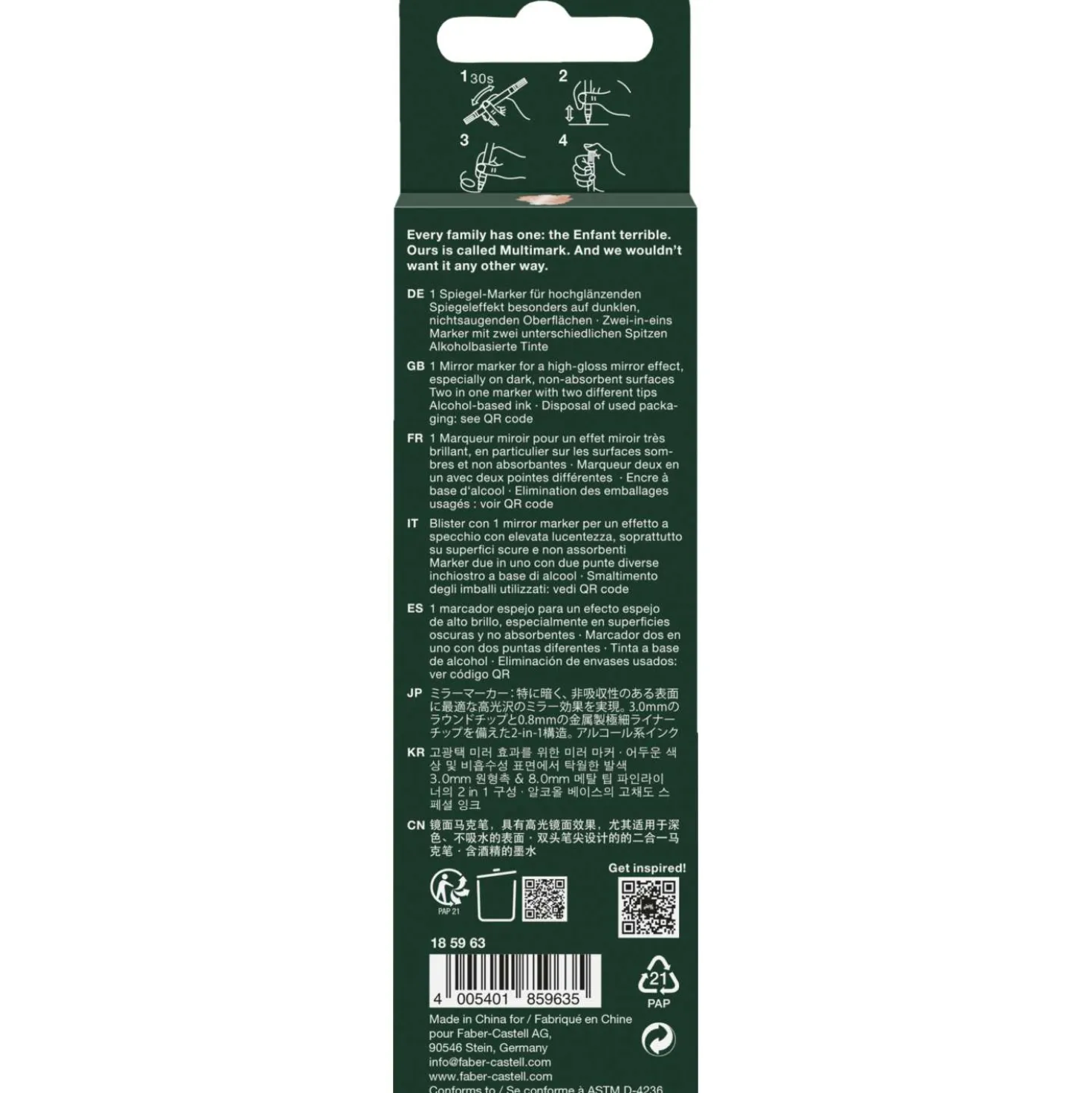 FABER-CASTELL Mirror Marker Multimark 552 Kupfer
