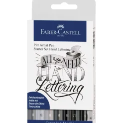FABER-CASTELL PITT Artist Hand Lettering Tuschestift Set, Grautöne