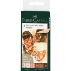 FABER-CASTELL PITT Artist Pen Brush 6er-Sets