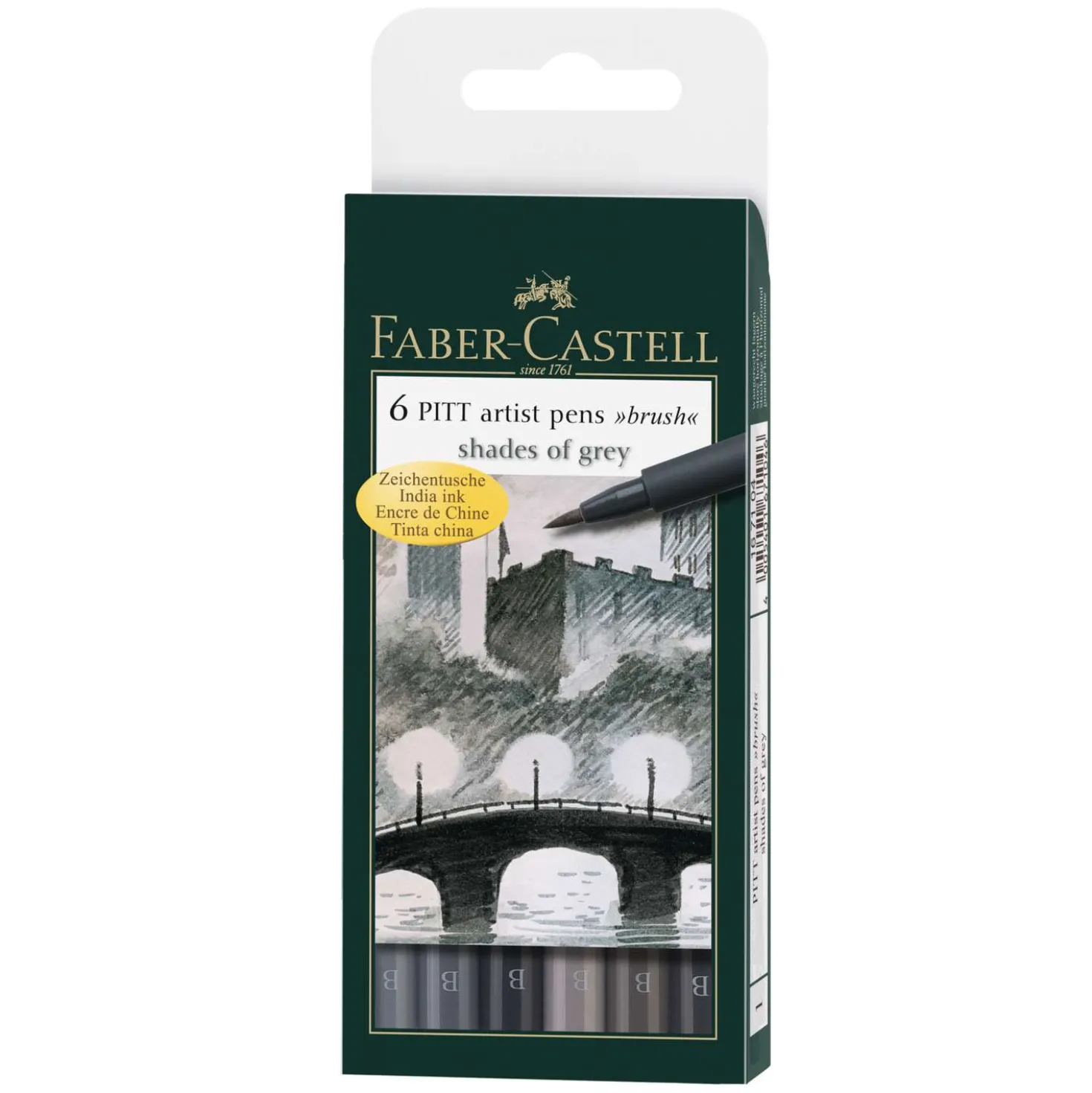 FABER-CASTELL PITT Artist Pen Brush 6er-Sets