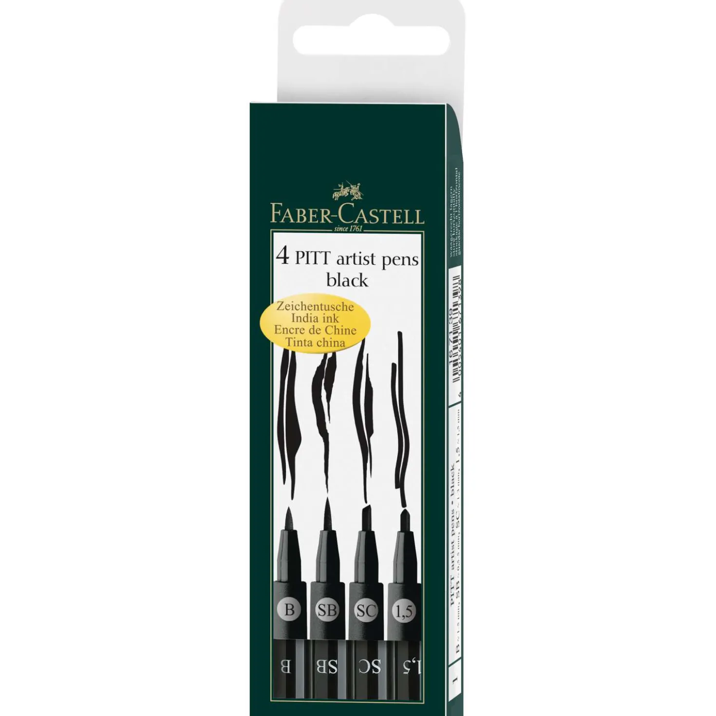 FABER-CASTELL PITT Artist Pen Tuschestifte, 4er Sets