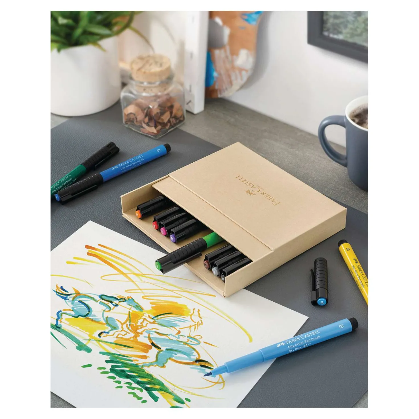 FABER-CASTELL PITT Artist Pen Brush Atelierboxen