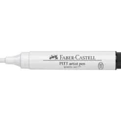 FABER-CASTELL Pitt® artist pen Tuschestift weiß, einzeln