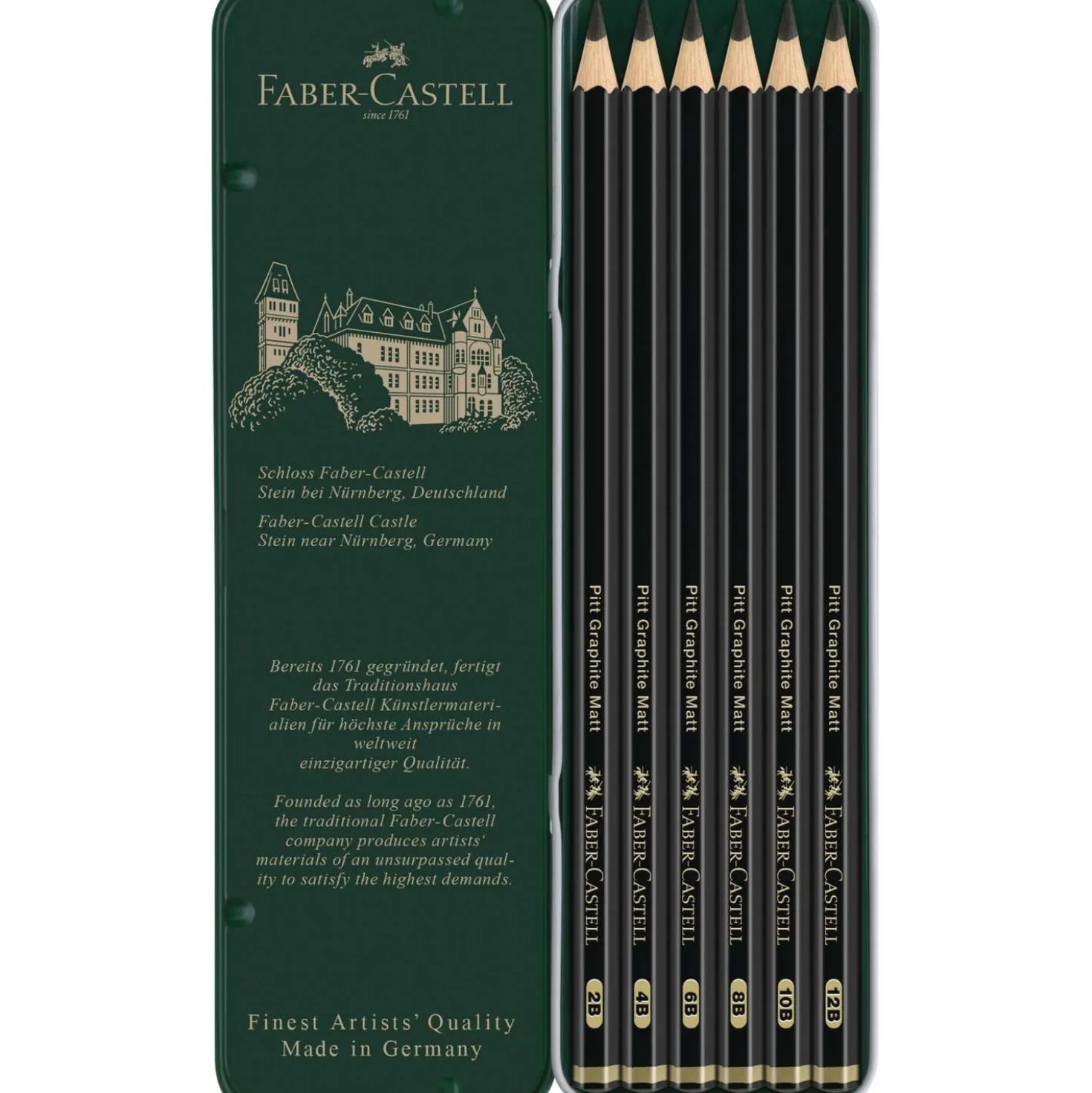 FABER-CASTELL Pitt Graphite Matt im Metall-Etui