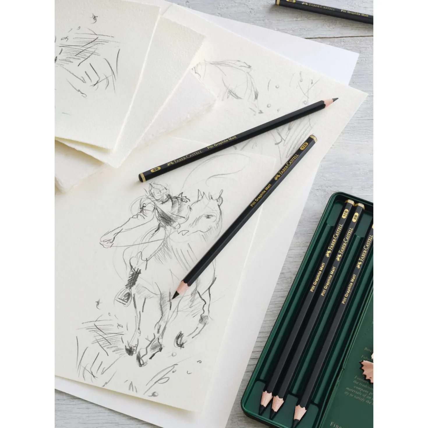 FABER-CASTELL Pitt Graphite Matt im Metall-Etui
