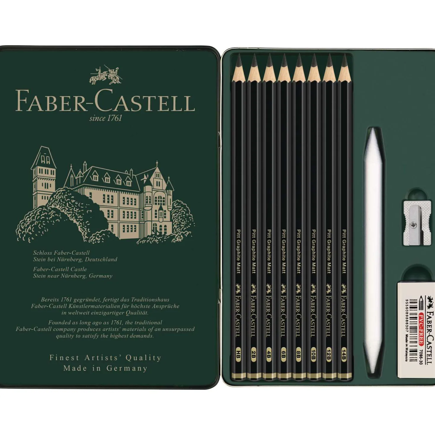 FABER-CASTELL Pitt Graphite Matt im Metall-Etui