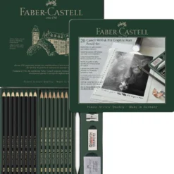 FABER-CASTELL PITT Graphite Matt & Castell 9000-Set im Metalletui