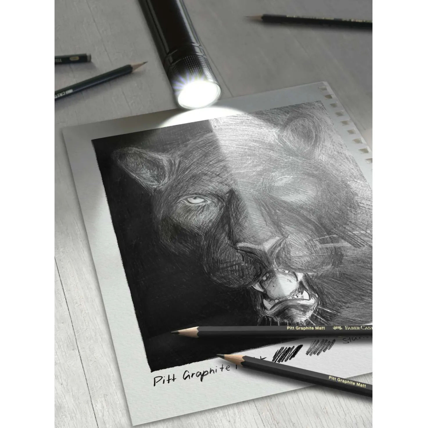 FABER-CASTELL PITT Graphite Matt & Castell 9000-Set im Metalletui