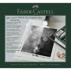 FABER-CASTELL PITT Graphite Matt & Castell 9000-Set im Metalletui