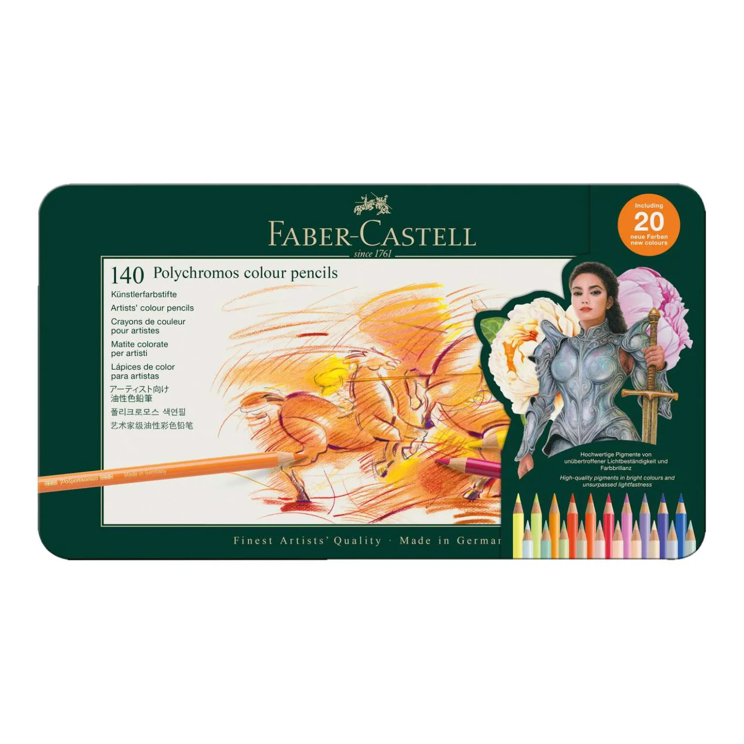 FABER-CASTELL POLYCHROMOS 140 Künstlerstifte im Metalletui