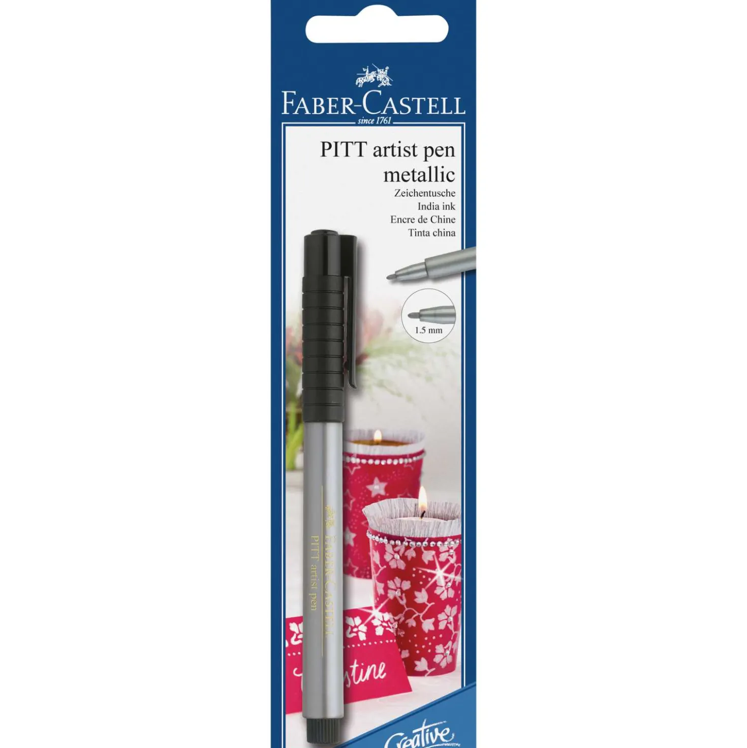 FABER-CASTELL Tuschestift PITT Artist Pen metallic, einzeln