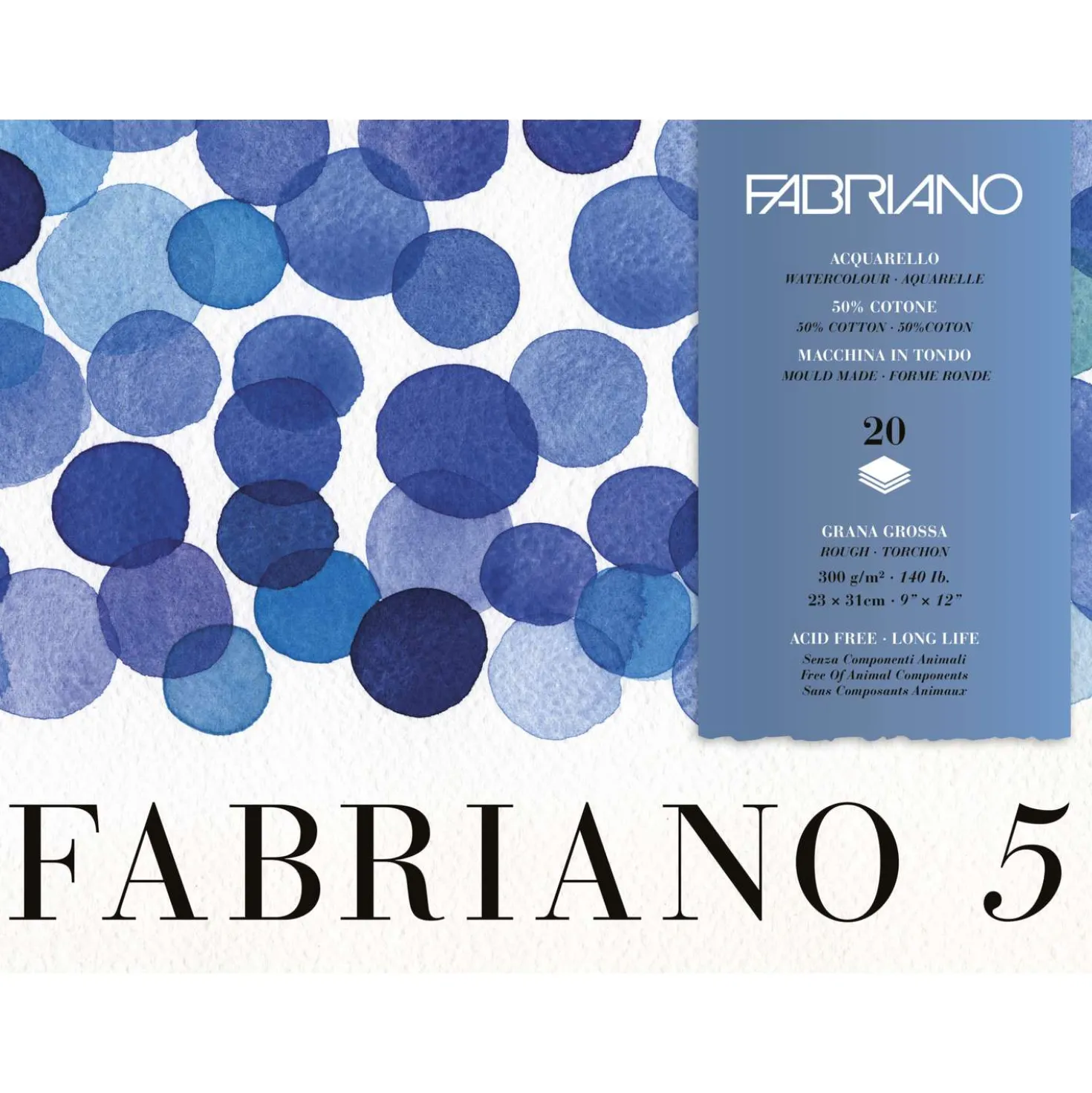 FABRIANO® Aquarellpapierblock 5