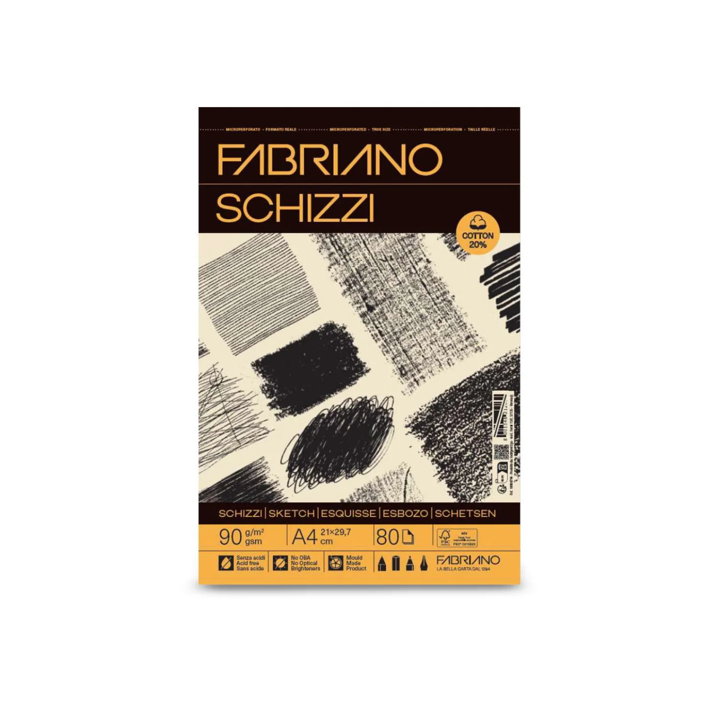 FABRIANO® SCHIZZI Skizzenblock