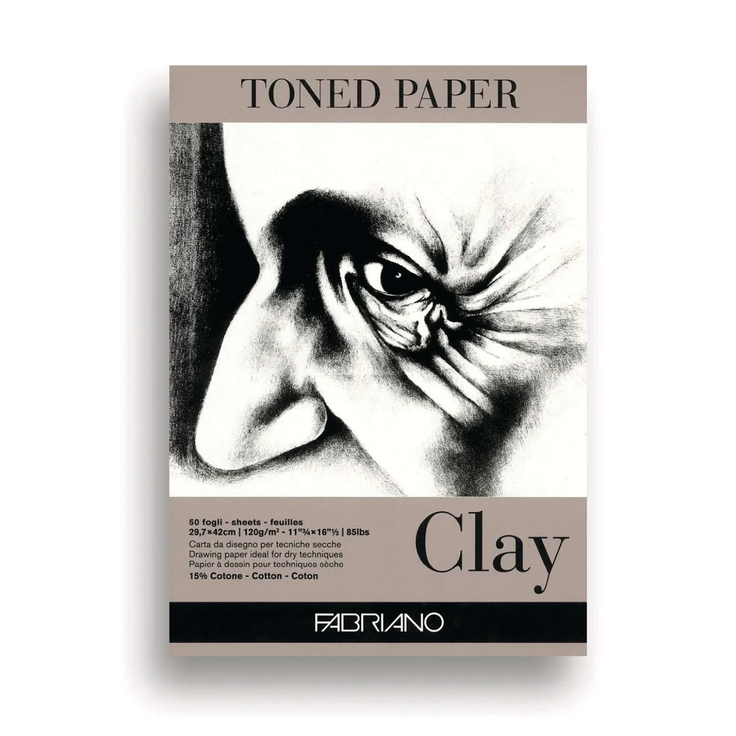 FABRIANO® Toned Paper Zeichenblock, Clay