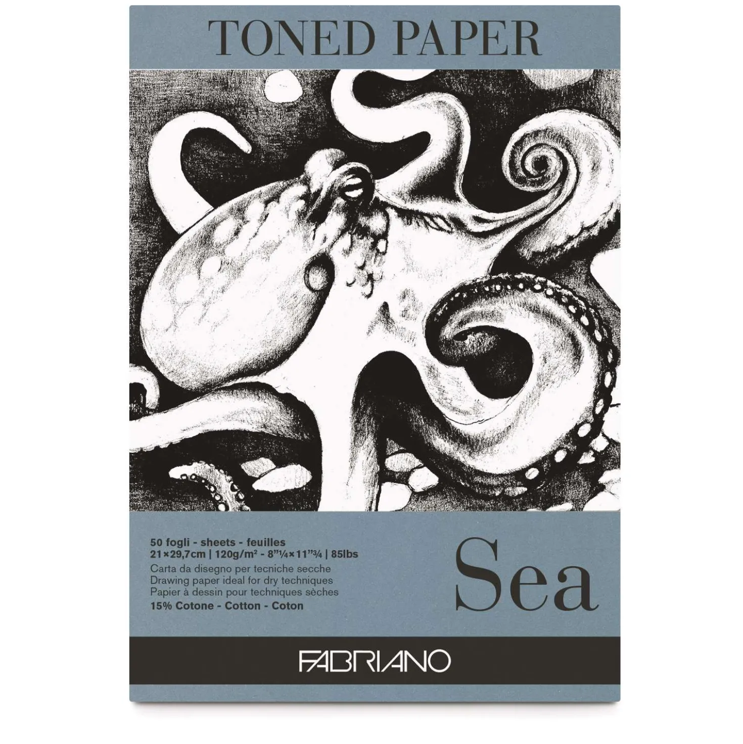 FABRIANO® Toned Paper Zeichenblock, Sea