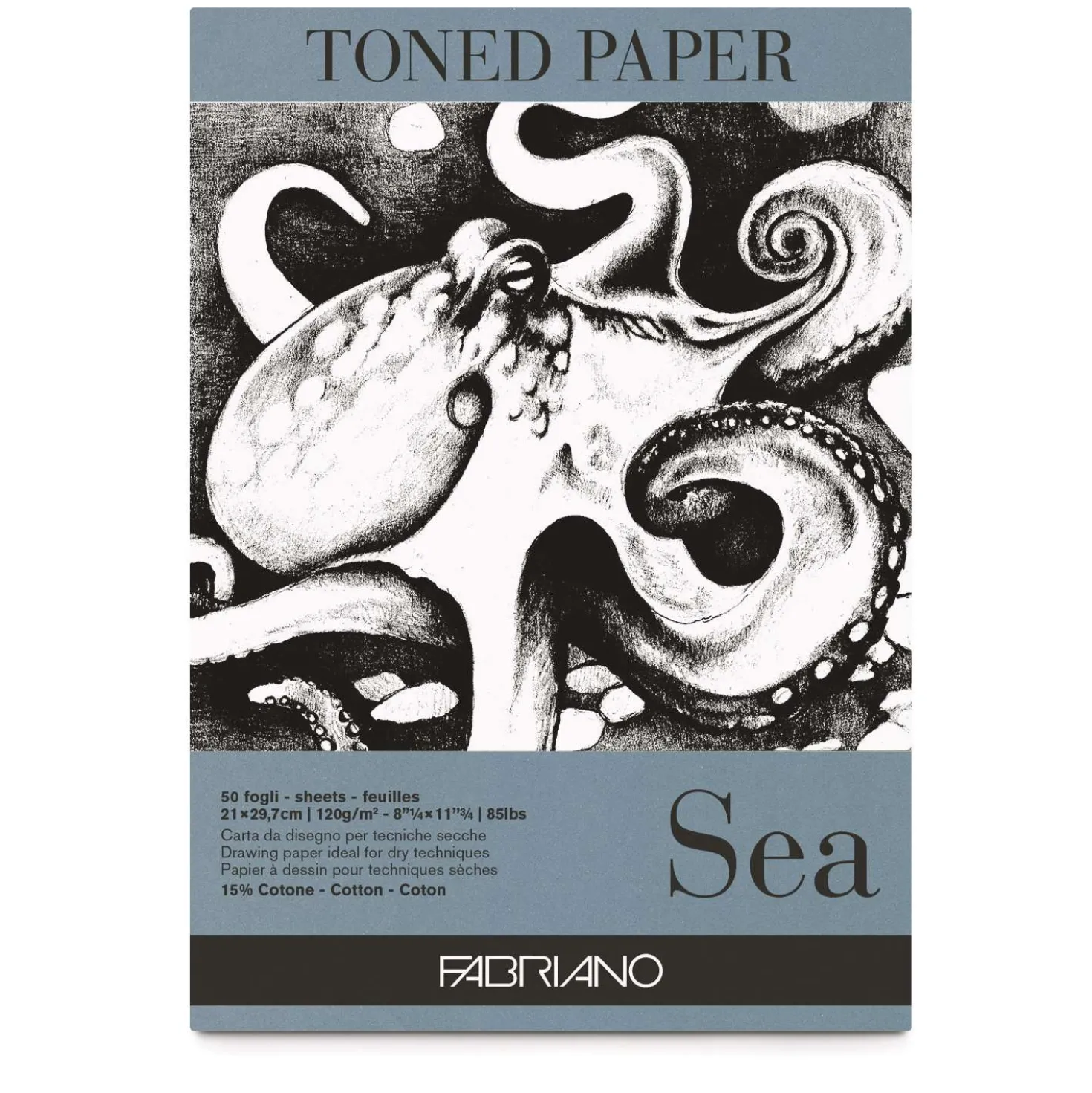 FABRIANO® Toned Paper Zeichenblock, Sea