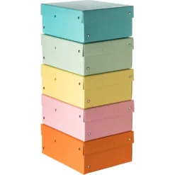 FALKEN Purebox Archivbox 5er-Sets, Pastell