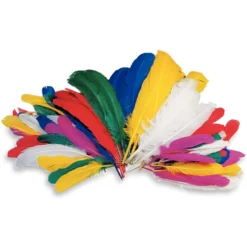 Farbige Gänsefedern Indianerfedern