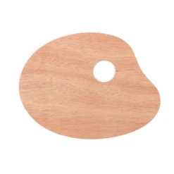 Farbpalette aus Holz