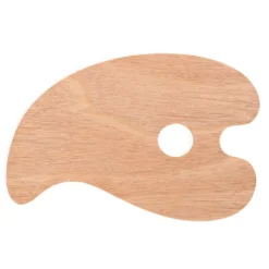 Farbpalette aus Holz