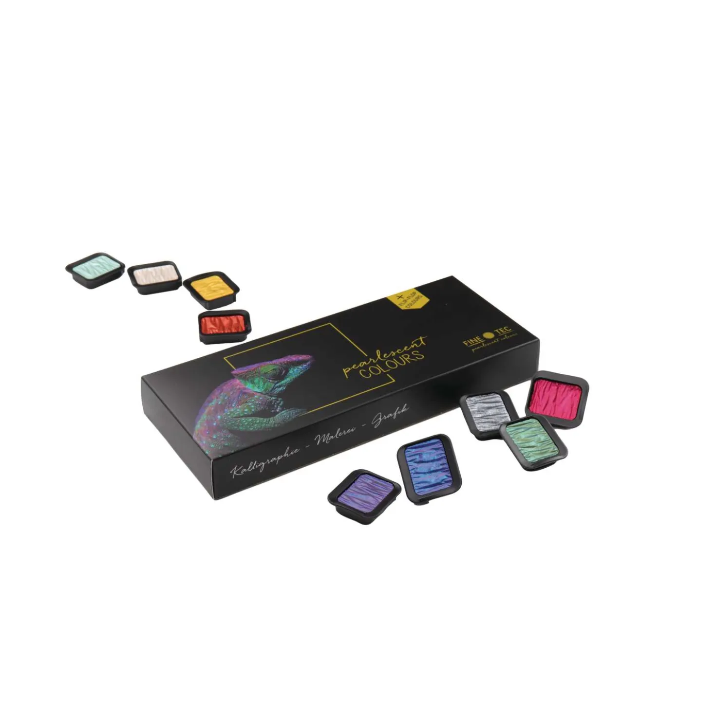 FINETEC Essentials Farbkasten Perlglanzfarben + Flip-Flop Farben