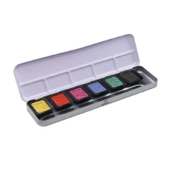 FINETEC Premium Farbkästen Perlglanzfarben + Metallglanzfarbe