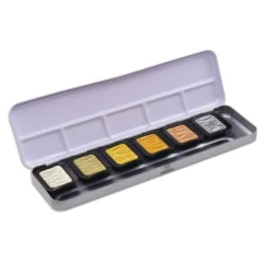 FINETEC Premium Farbkästen Perlglanzfarben + Metallglanzfarbe