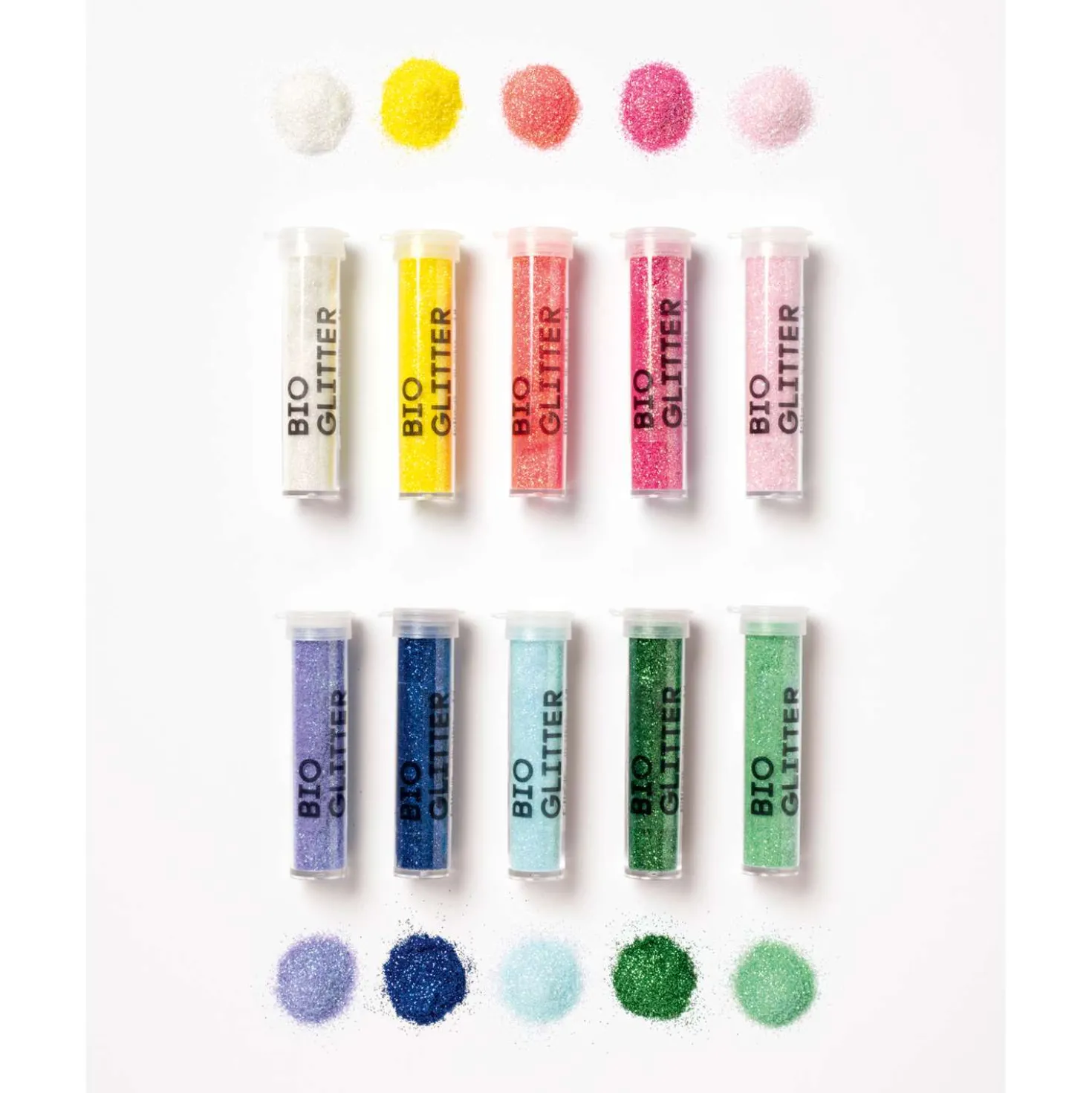 folia® Bio Glitter Mix Rainbow 10Stk.