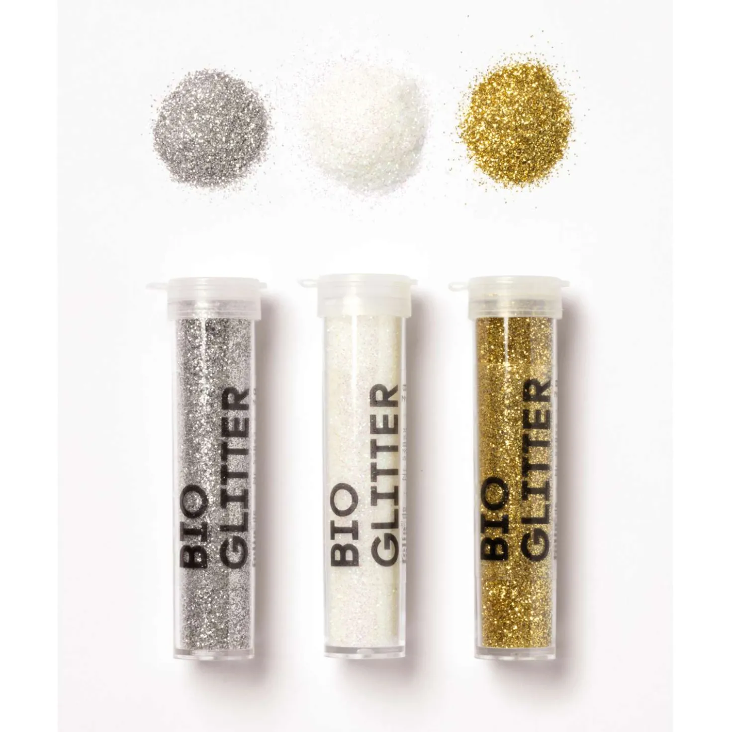 folia® Bio-Glitter-Mix-Sets, 5 Tuben
