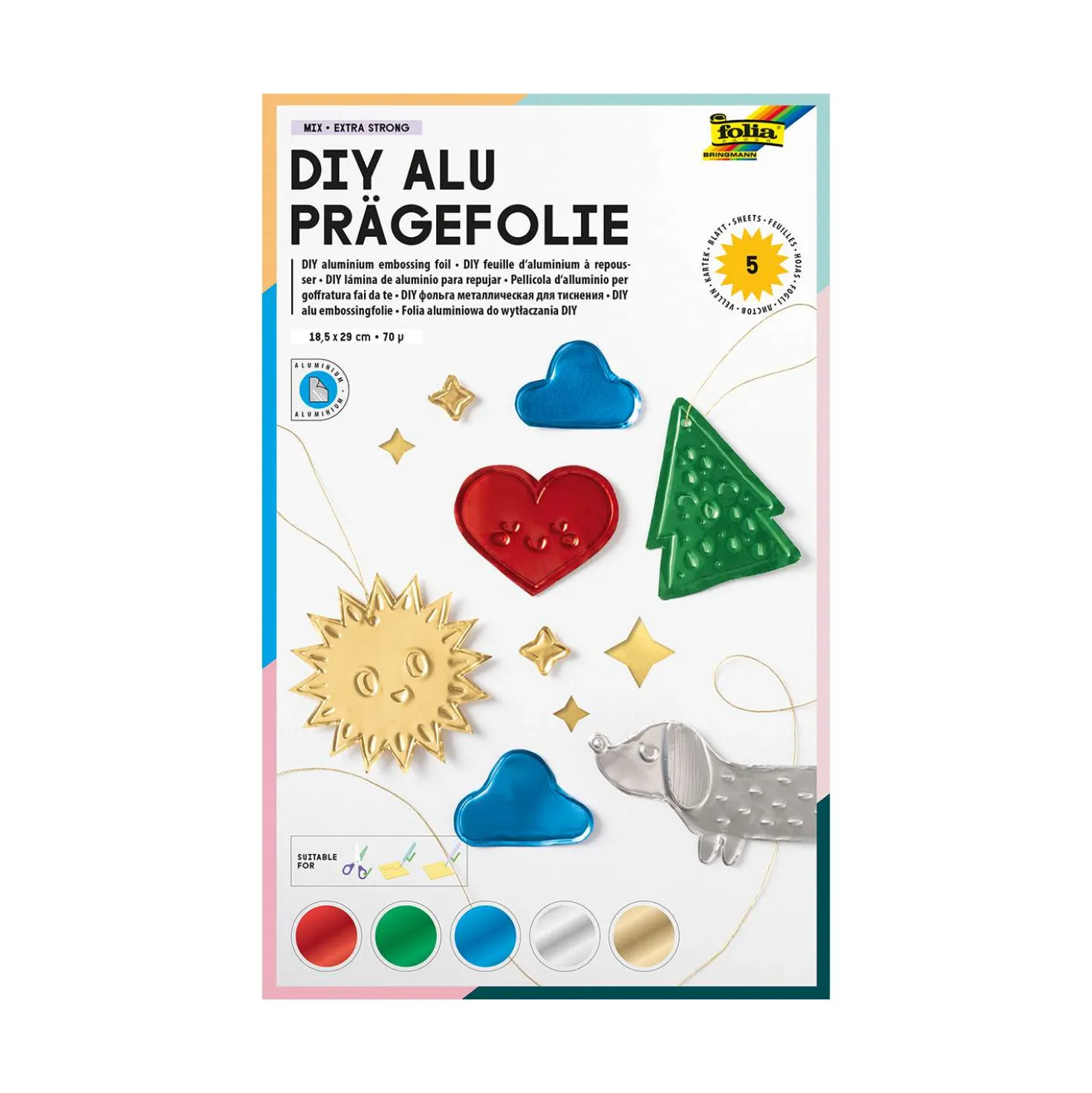 folia® DIY Aluprägefolie Mix