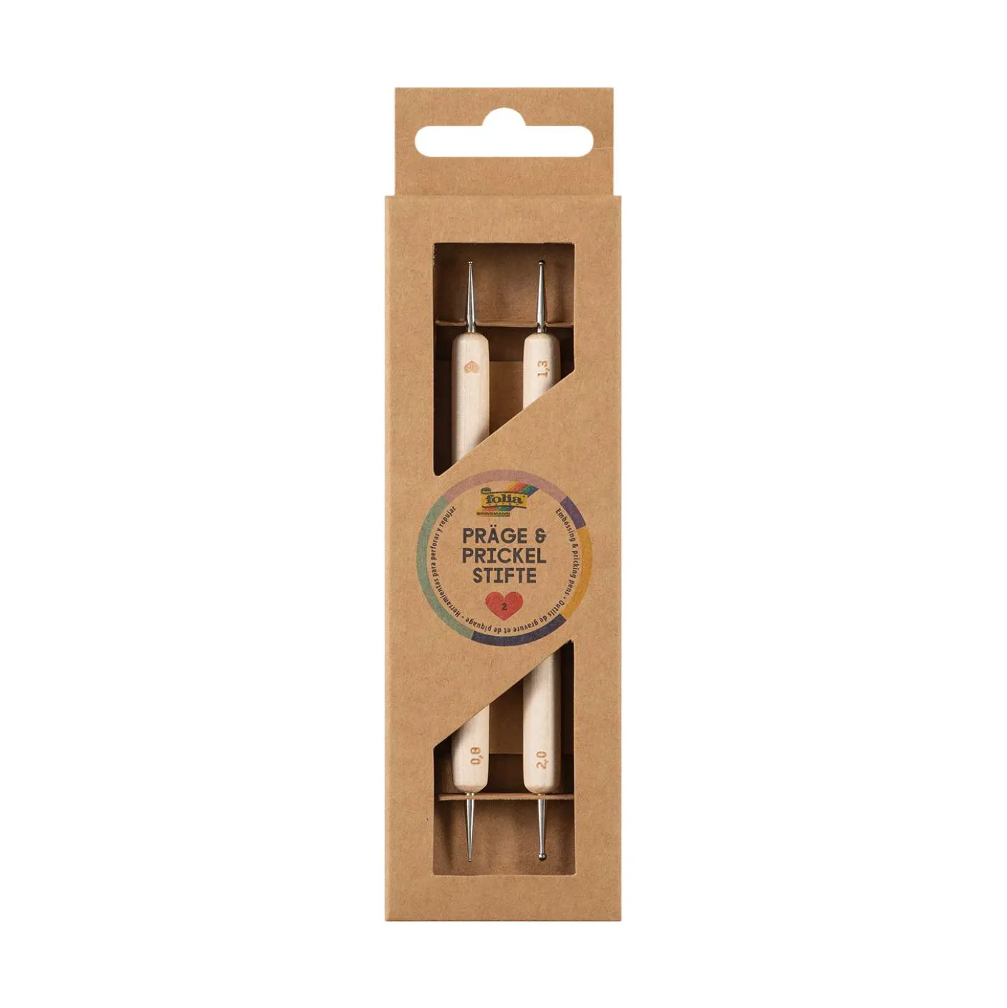 folia® Prickelnadel- & Prägestift, 2er-Set