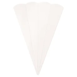 folia® Schultüten-Rohlinge 5 Stück, weiß