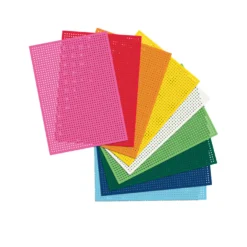 folia® Stickkarton, bunter Mix , 40 Blatt, 17,5 cm x 24,5 cm, 300 g/qm