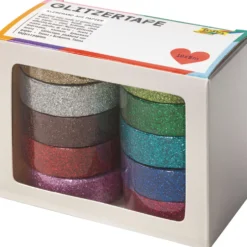 folia® Glitzer-Tape Klebeband-10er-Set