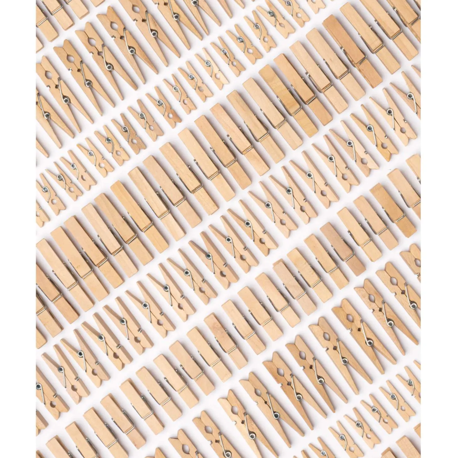 folia® Holzklammern Natural Jumbo-Pack