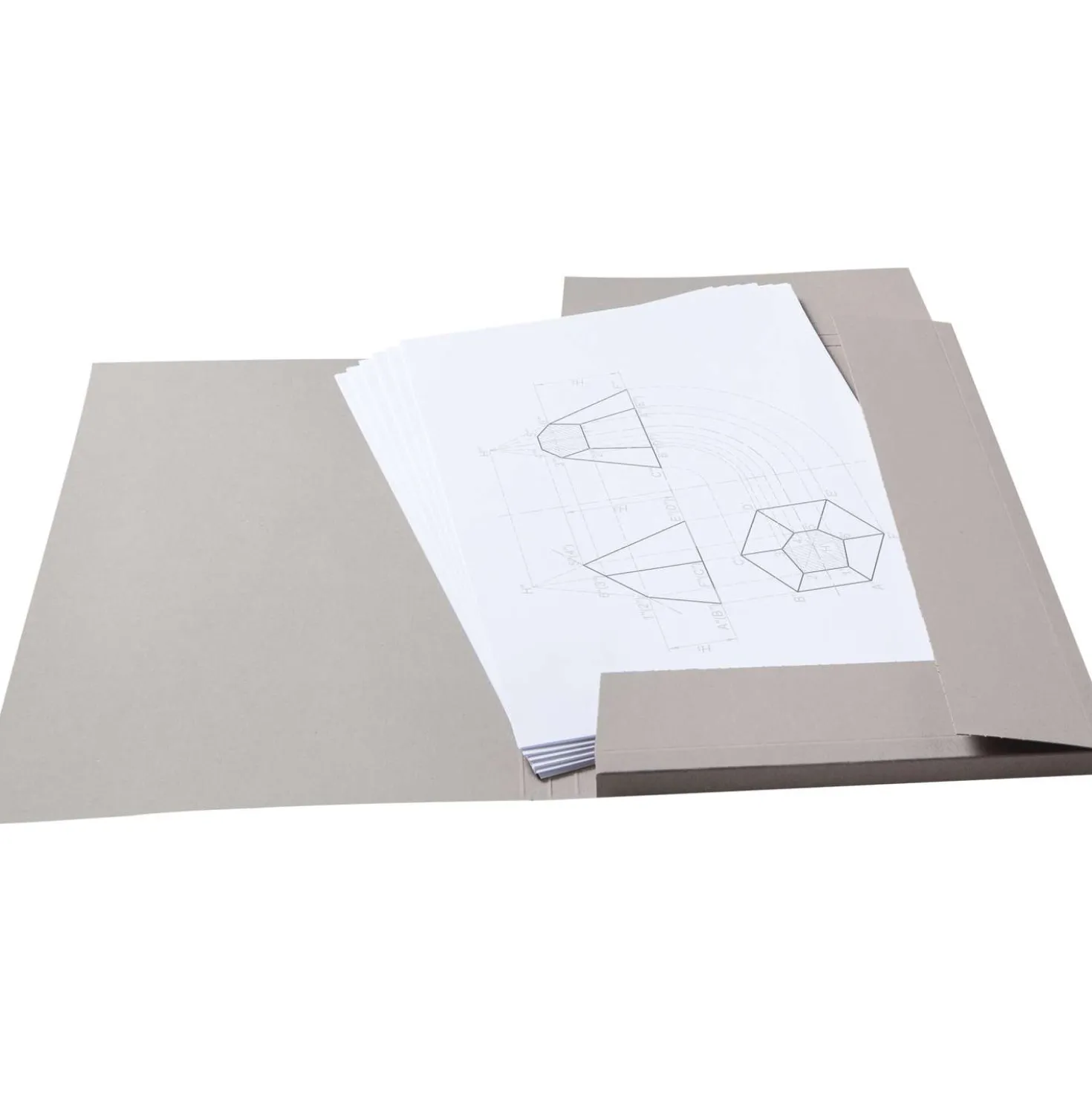 folia® Sammelmappe aus Graupappe