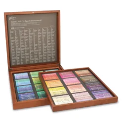 GALLERY Extra Soft Artists Ölpastelle im Holzkoffer – 120 Farben